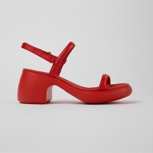 Camper Thelma Red Leather Sandals NWOT